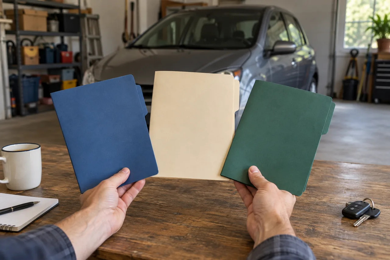 Comparaison de trois solutions possibles pour vendre une voiture